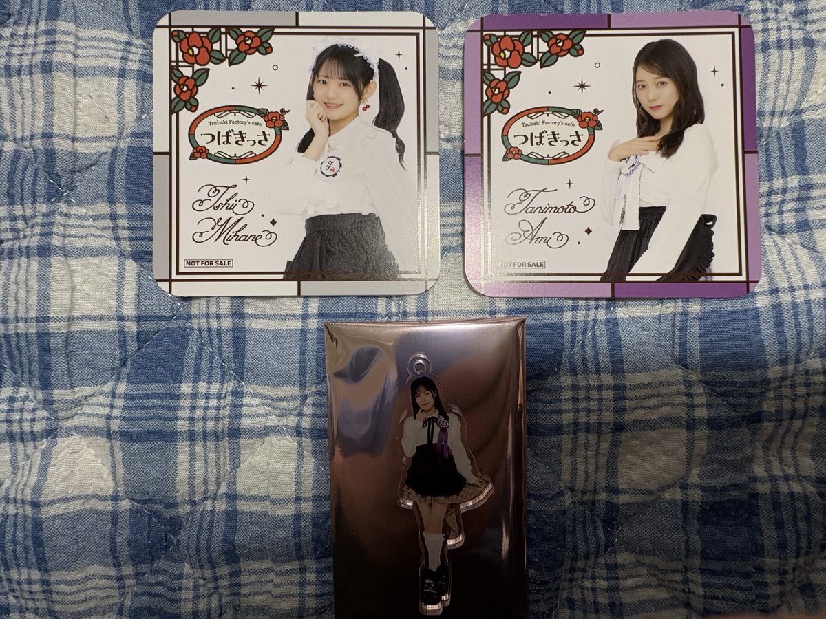 Scotch1949's tweet photo. つばきファクトリー
「つばきっさ」

譲)
コースター
谷本さん
石井さん

コレクションアクリルキーホルダー
河西さん(全身)

求)
コースター
河西さん
土居さん

コレクションアクリルキーホルダー
土居さん(全身)

6/21 東京　個別の会場にて交換して頂ける方おりましたら、お声がけ下さい。 https://t.co/fgM8vJdbYm