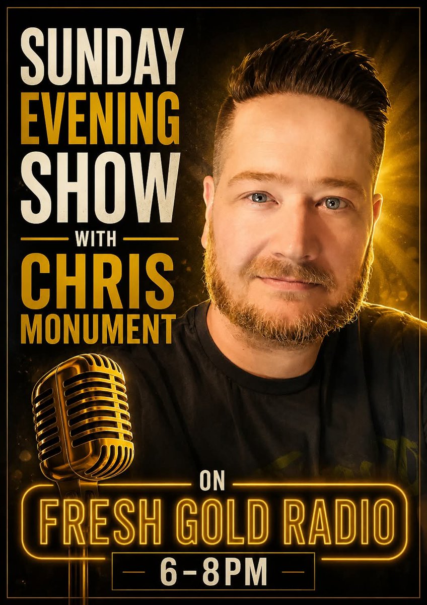 chrismonradio's tweet photo. Join me from 6️⃣-8️⃣ on #FreshGoldRadio with the usual chillaxed vibe for your Sunday evening 🎧🎵 Great music from over the years with plenty of banter! 😁 Ask your smart speaker 🔊 to play Fresh Gold Radio, find us on the Tune In radio app or ➡️ https://t.co/6FGSRWdx7v 🎵🎧 https://t.co/DHhjluCsOB