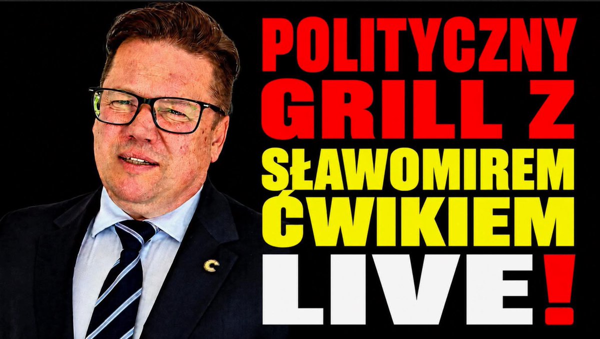 weg_mayer's tweet photo. 📣 Dziś o 🕗 20:00 na kanale Okiem Wiejskiego @okiemtomkaw Polityczny Grill z Posłem Sławomirem Ćwikiem @S_Cwik 
To trzeba zobaczyć!
Link do kanału poniżej 👇 

https://t.co/P53F28hkUa https://t.co/xWUoMddEIs