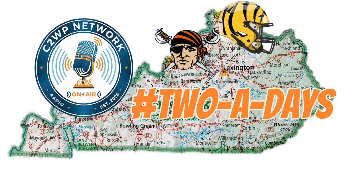cleats2whistle's tweet photo. 🗣️SUMMER TOUR CONTINUES THIS WEEK‼️As we Head To NORTHERN KENTUCKY for the 1st time 🏴☠️🐯#SummerTour2026 #TwoADays #KentuckyHighSchoolFootball
1st Stop Bellevue Tigers 🐯Head Coach Chad Montgomery & @CoachZackJ74 https://t.co/r6sVMc12fV