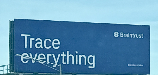 mernit's tweet photo. The AI billboards on the 101 are all so boring.  

It feels like all of them were invented during a HR-supervised corporate brainstorming session.

There's no creativity, no spark.

Why are they all so soulless? https://t.co/te9kyOkJUt