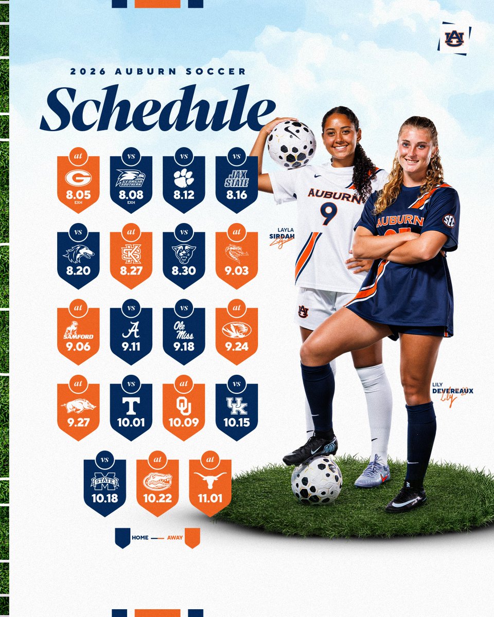 AuburnSoccer's tweet photo. She's Hereee 📅⚽️🔜

🔗 https://t.co/Cdac0ZQXFl https://t.co/D9lrGZ5qIu
