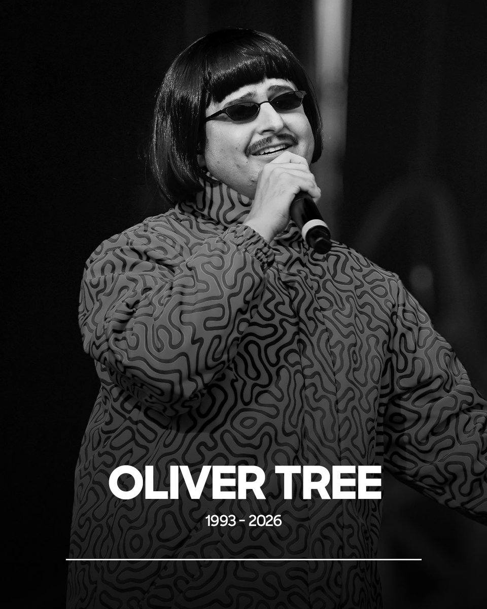Much's tweet photo. Singer-songwriter Oliver Tree has died in a helicopter crash in Rio de Janeiro at 32.

Five others also passed away after two helicopters collided earlier this morning.

Oliver Tree is most well-known for his songs “Life Goes On”, “Miss You” and “Alien Boy”. Tree was in the middle of his headlining world tour for his fourth studio album ‘Love You Madly, Hate You Badly’. 

[via CNN Brasil/Variety]