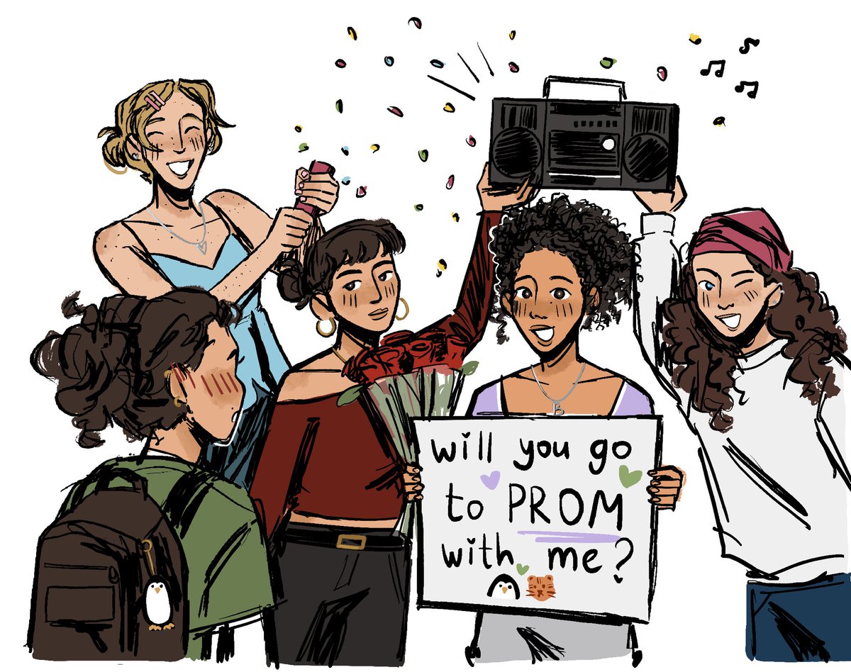 fioweress_'s tweet photo. the promposal #thetestaments https://t.co/e0OF14vJe5