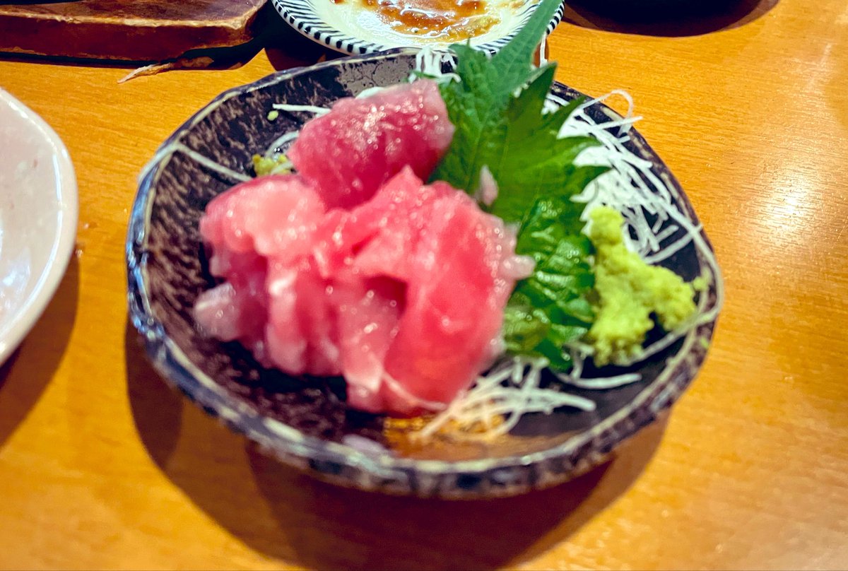 今日は久々にダーツ！(写真を撮り忘れた為、打ち上げのマグロ中トロ)
