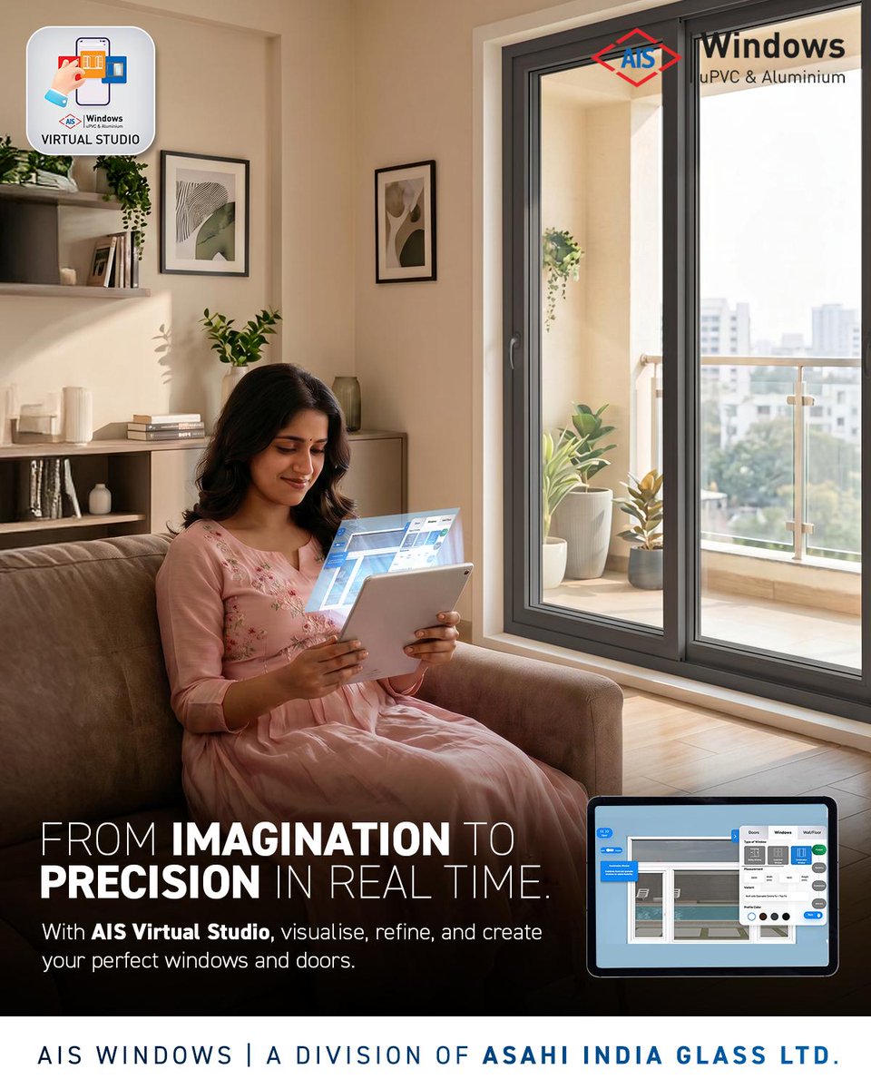 ais_windows's tweet photo. Because great design deserves certainty.
Experience your windows and doors before they’re built with AIS Virtual Studio AR tool.
🔗 Explore the tool: https://t.co/wiBUzsdHfF
#AIS #AISWindows #VirtualStudio #ARDesign #LuxuryInteriors https://t.co/7zgq4eujg9