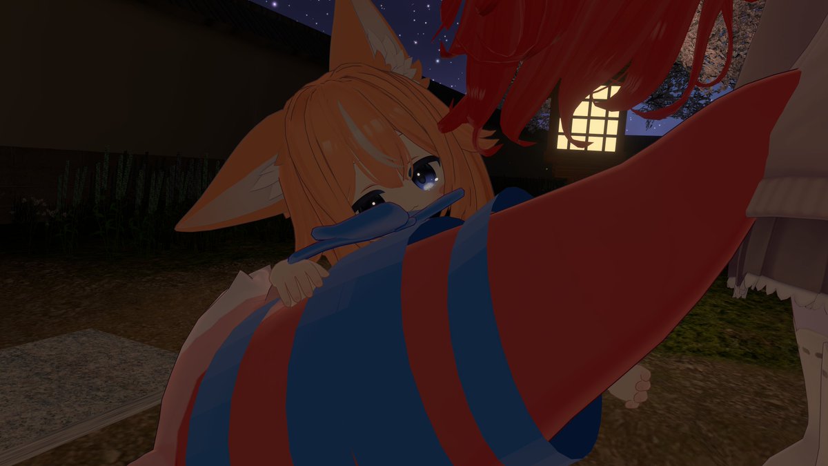 Inazuma_rove's tweet photo. 友人の尻尾、大きくてふわふわで、すごく触り心地いい〜 https://t.co/GqTAg5DcFy