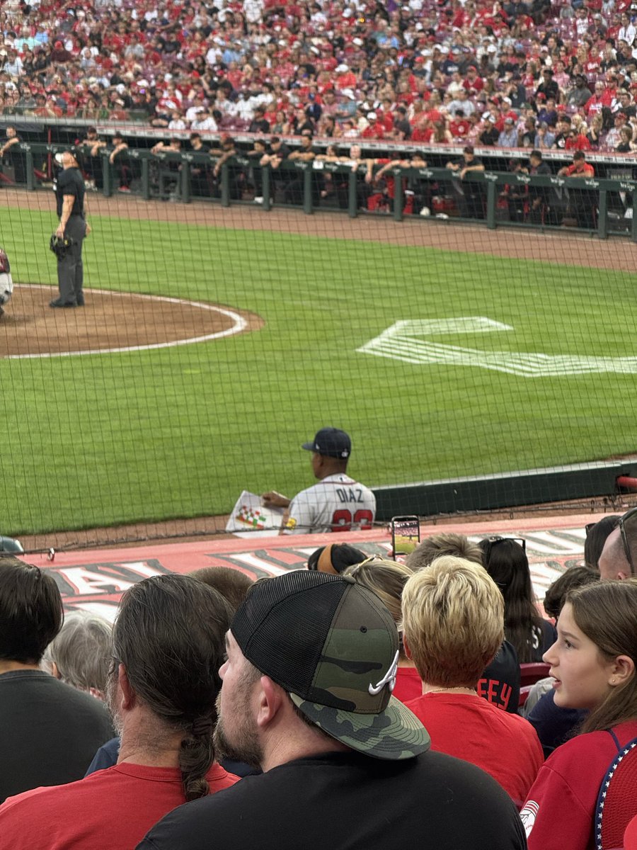 jvreeland's tweet photo. @CJNitkowski was at a game earlier this Season and saw this color coded excel document being used by Diaz - what exactly is it? I am assuming field setup for batters? https://t.co/Uoa19uYnzo