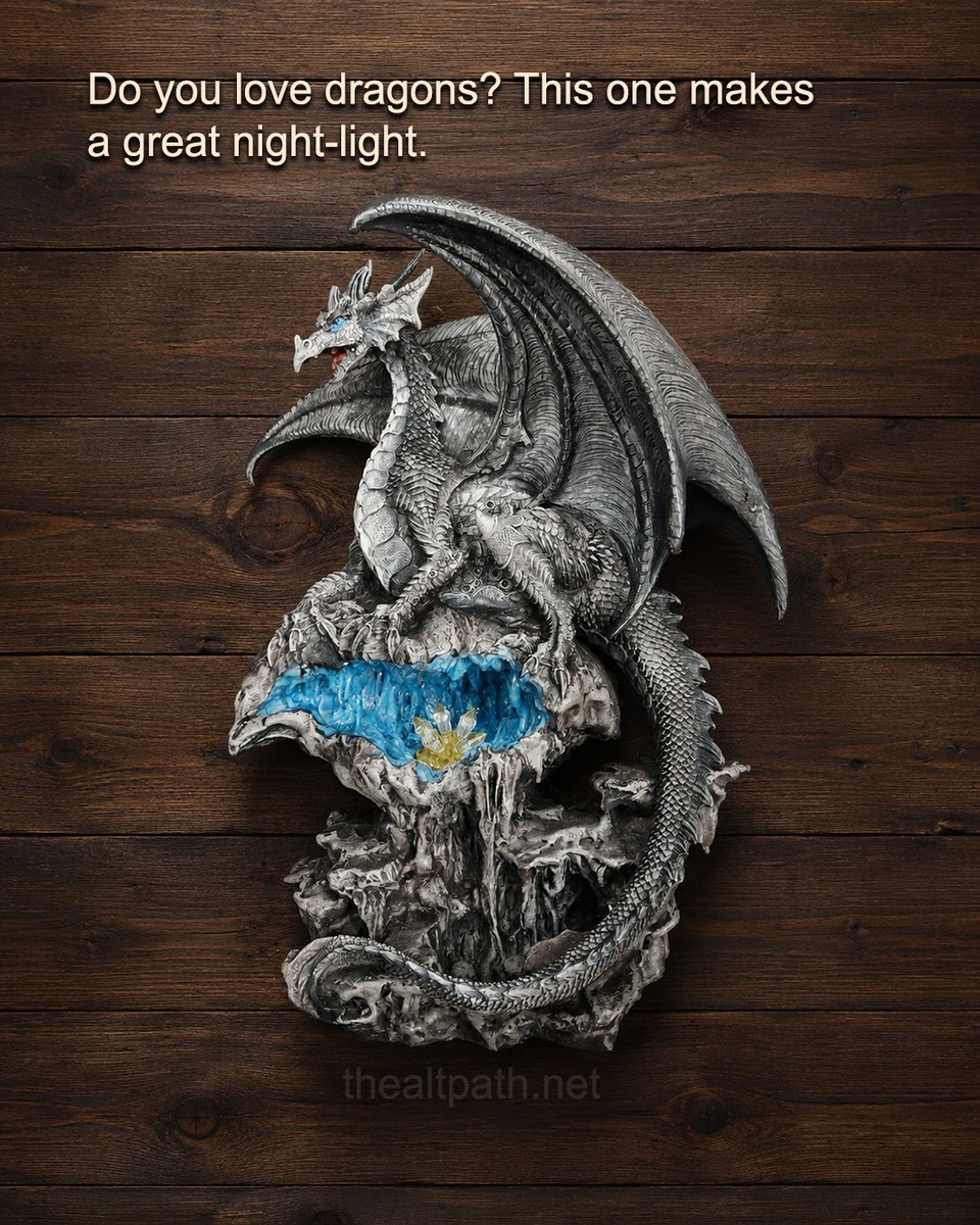 CoexistAltPath's tweet photo. #Dragon #Dragons #DragonCollector #FantasyDecor #FantasyArt #LEDLight #NightLight #MythicalCreatures #GiftIdeas #WitchTok https://t.co/jFA6d0vYPn