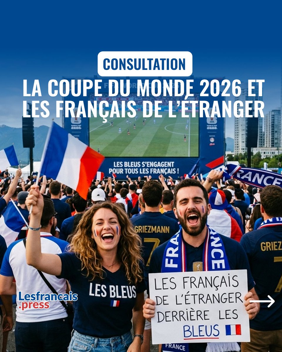 francaispresse's tweet photo. 🚨 Nous avons interrogé 5 000 Français de l'étranger sur la Coupe du Monde 2026, et les résultats vont vous surprendre : les chiffres inédits de notre consultation 👉 https://t.co/aFCILfXu6K
#FrançaisdelEtranger #FIFAWorldCup #CoupeDuMonde2026 #Consultation #LesBleus
@equipedefrance @OdoxaSondages @Ipsosbva @RMCsport @SmithfieldNYC