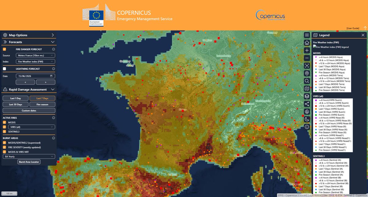 RCN_Dordogne's tweet photo. ℹ️ [PREVENTION]

🔥 Estimation* du risque #FeuxDeForêt (#IFM) par massif forestier en #Dordogne pour 24h du 14 au 15/06/2026 à 18h (16h UTC)
+ Météo des forêts Météo-France pour 48h.
#FDF2026 #EFFIS #DFCI

📲💻 Toutes vos infos : https://t.co/tBnMg8CCEo

* https://t.co/79hdr6gAQj https://t.co/XJ1rx20H8E