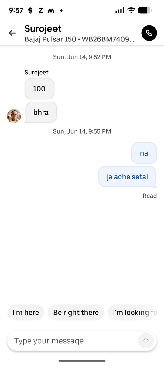 debamaju's tweet photo. @Uber_Support I have booked a bike but the driver asked for a price 3 times of the current fare. Also he is not cancelling the ride. Can you please check and confirm that these malpractices are stopped. https://t.co/XhtDSrEQR7