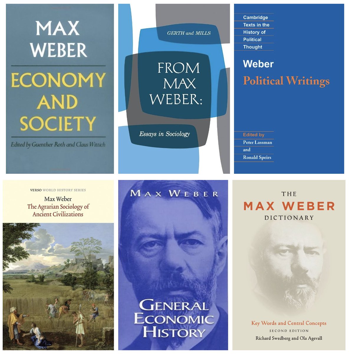 GerardoMunck's tweet photo. Remembering Weber 106 years after his death

Download Economy and Society (2 Volumes): https://t.co/lPKnTViHpr

Download From Max Weber: https://t.co/fXH5zzjdIn

Download General Economic History: https://t.co/tnTVjQqg2g https://t.co/cqHDXUd1Vp