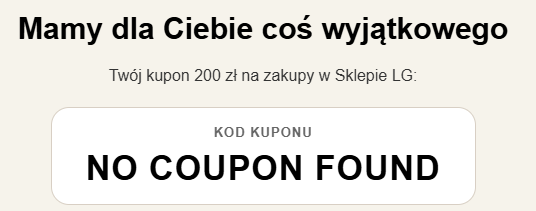 Lix124's tweet photo. W sensie kod kuponu to jest NO COUPON FOUND czy że jednak nie starczyło dla mnie z puli kuponów? https://t.co/e8jjcSSj4M