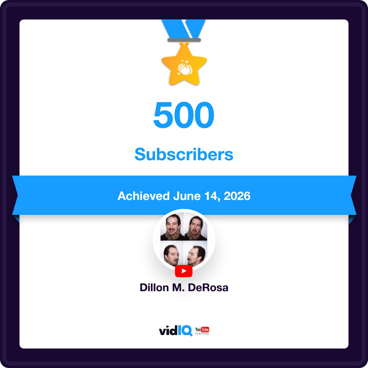 DillonMDeRosa's tweet photo. I’m so happy to have reached 500 subscribers! Ty all so much for watching, commenting, and supporting the channel. It really means a lot, especially while I’m trying to balance making videos with a busy work schedule. Cheers!
#FilmComposer #ComposerLife #YouTube https://t.co/iJNWtG4dkN