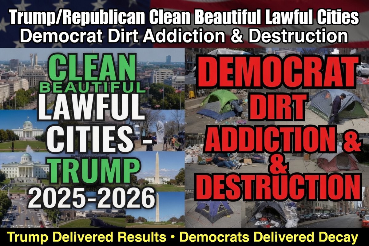 WDemocrat51476's tweet photo. @bennyjohnson Mr. President Trump does this everywhere he is allowed to clean up the cities like D.C.

Democrats need Homeless Drug Addicts and Crime just to stay in office https://t.co/s6slQQF8sH