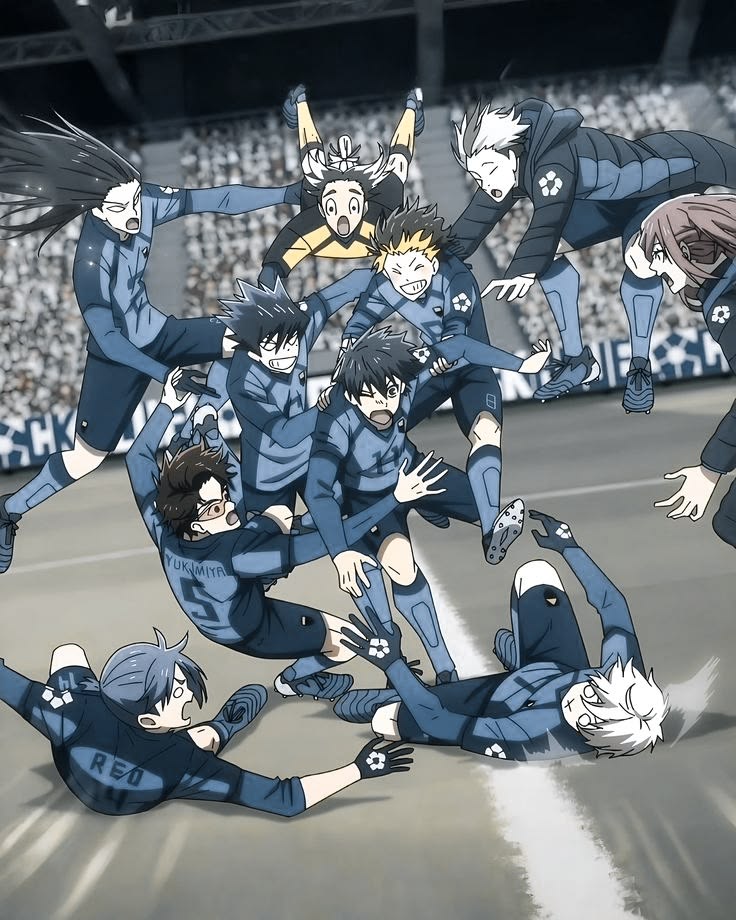 Streplic's tweet photo. Blue Lock is better than Ao Ashi in almost every category.

Breakdown:

The cast isn't even comparable. Blue Lock has 30+ relevant characters with unique designs, abilities, and ego's. Ao Ashi has a much smaller handful of important characters.

The mentality is also far better. Isagi would rather die than give up on becoming the world's best striker. Blue Lock is built on ego, ambition, and devouring your competition. Meanwhile, Ashito's biggest character moment is giving up on his dream to become the best striker.

The "Ao Ashi is more realistic" argument means nothing to me. If I want realism, I'll watch real football. Blue Lock's ego philosophy, meta vision, predator eye, full team of strikers, and more is what makes it unique and extremely entertaining.

Then there's the art. Blue Lock has some of the best artwork in manga history, period. The panels, character designs, aura, and match moments are on another level. In fact, Ao Ashi can't even clean Blue Locks boots if we compare artwork.

Ao Ashi is easier to animate because much of it focuses on school life, romance and dialogue. Blue Lock is almost nonstop football, with faster pacing, more action, and far more demanding match sequences. Despite that, the football animation scenes are far more entertaining in Blue Lock LOL. 

Ao Ashi is a better "life story". Blue Lock is a better sports animanga.