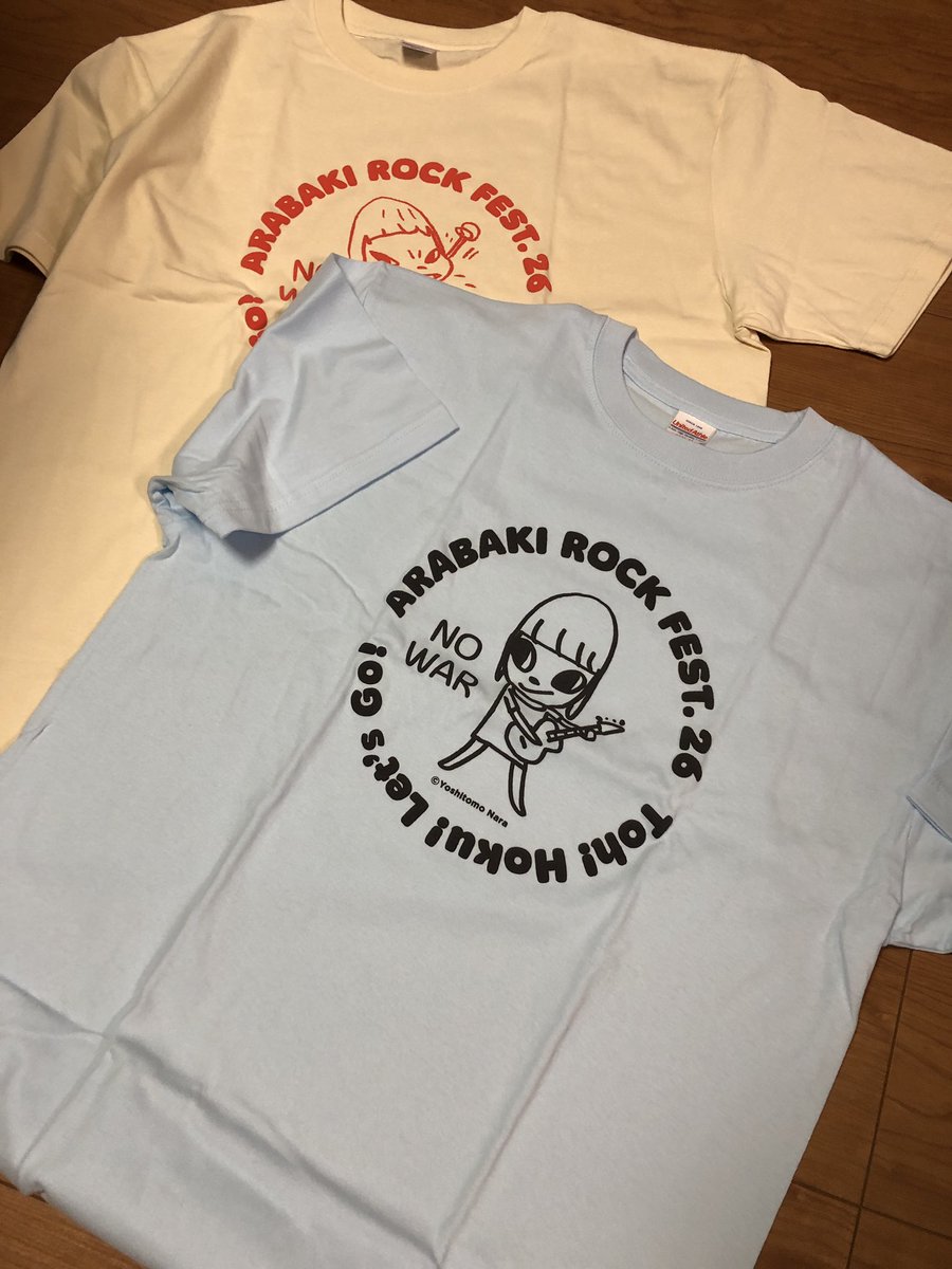 ARABAKI ROCK FEST.26 × 奈良美智 コラボチャリティTシャツ届いた