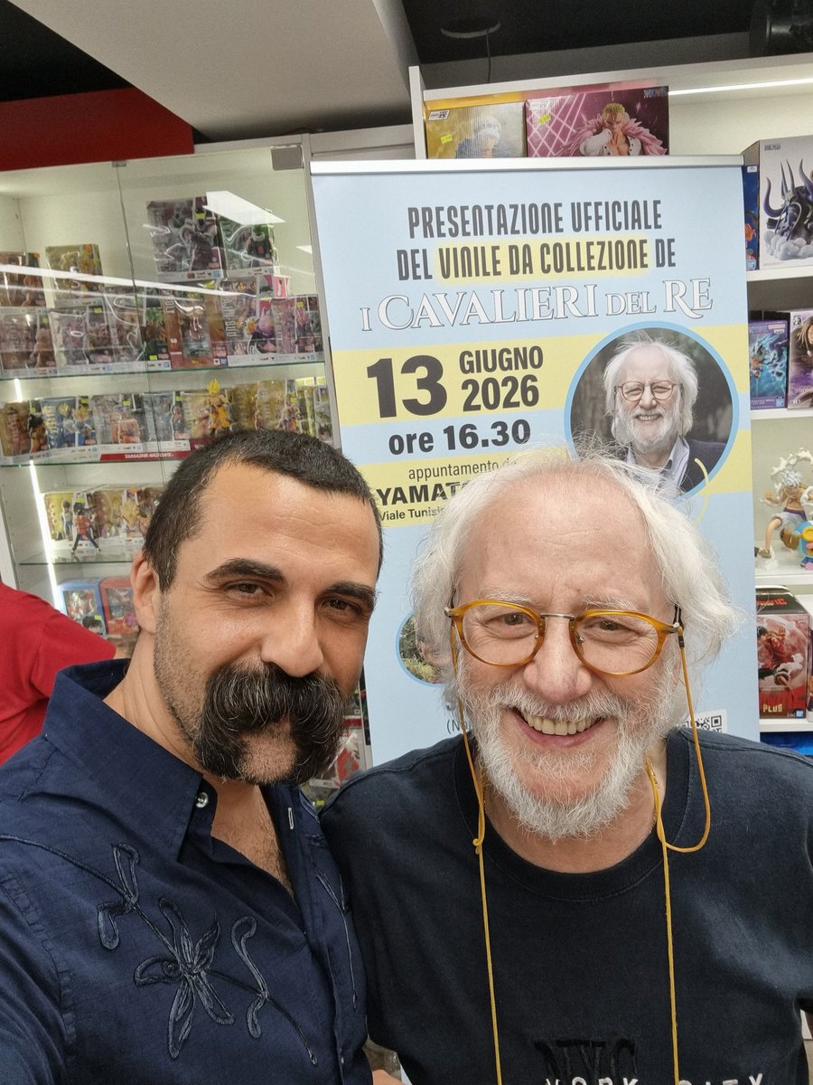 GiapponeTvb's tweet photo. Riccardo Zara. 💥 Finalmente!!
E la "Zia" Guiomar 💞
Grazie Sprea Comics ✌️🇯🇵
#icavalieridelre #sigletv
#anni80 #tigerman https://t.co/sn0WqPzPID