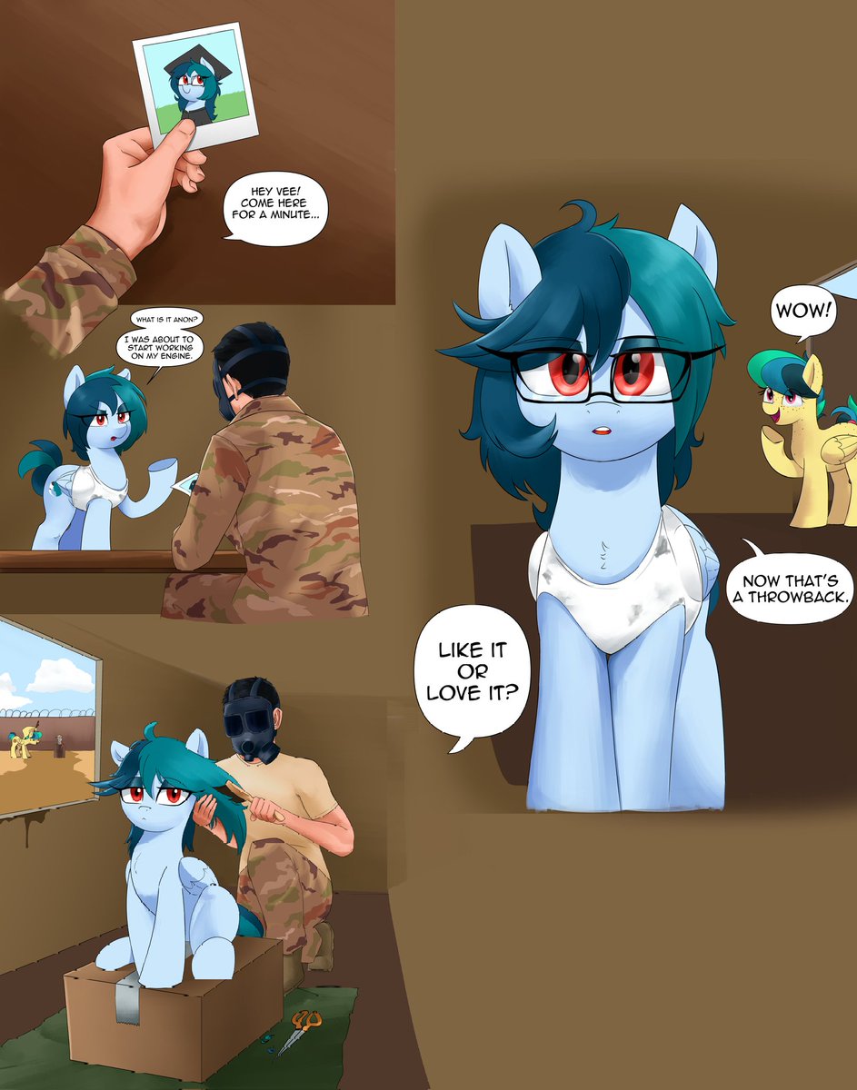 VeesHubby's tweet photo. A little throwback for Vee. She looks adorable with glasses.

Art from @Lillsliim 

#mlp #mlpoc #mylittlepony https://t.co/S4SbbrGDTQ