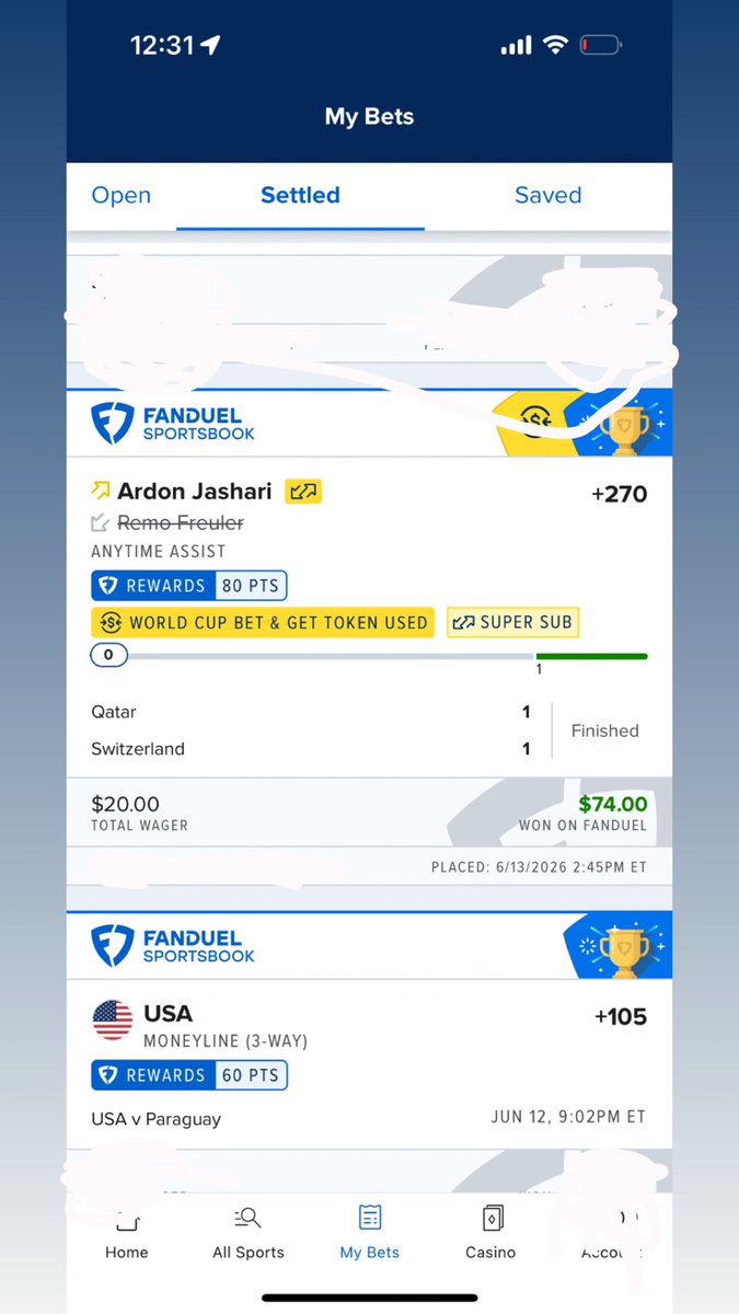 Ufc249123's tweet photo. @FanDuel_Support I have a bone to pick with y’all 

Yesterday, I took a guy on Switzerland to record an assist.  I won the bet ($74) but Switzerland never recorded an assist yesterday.  

CAN YOU PLEASE LOOK INTO THIS? https://t.co/Xx9R029HFN