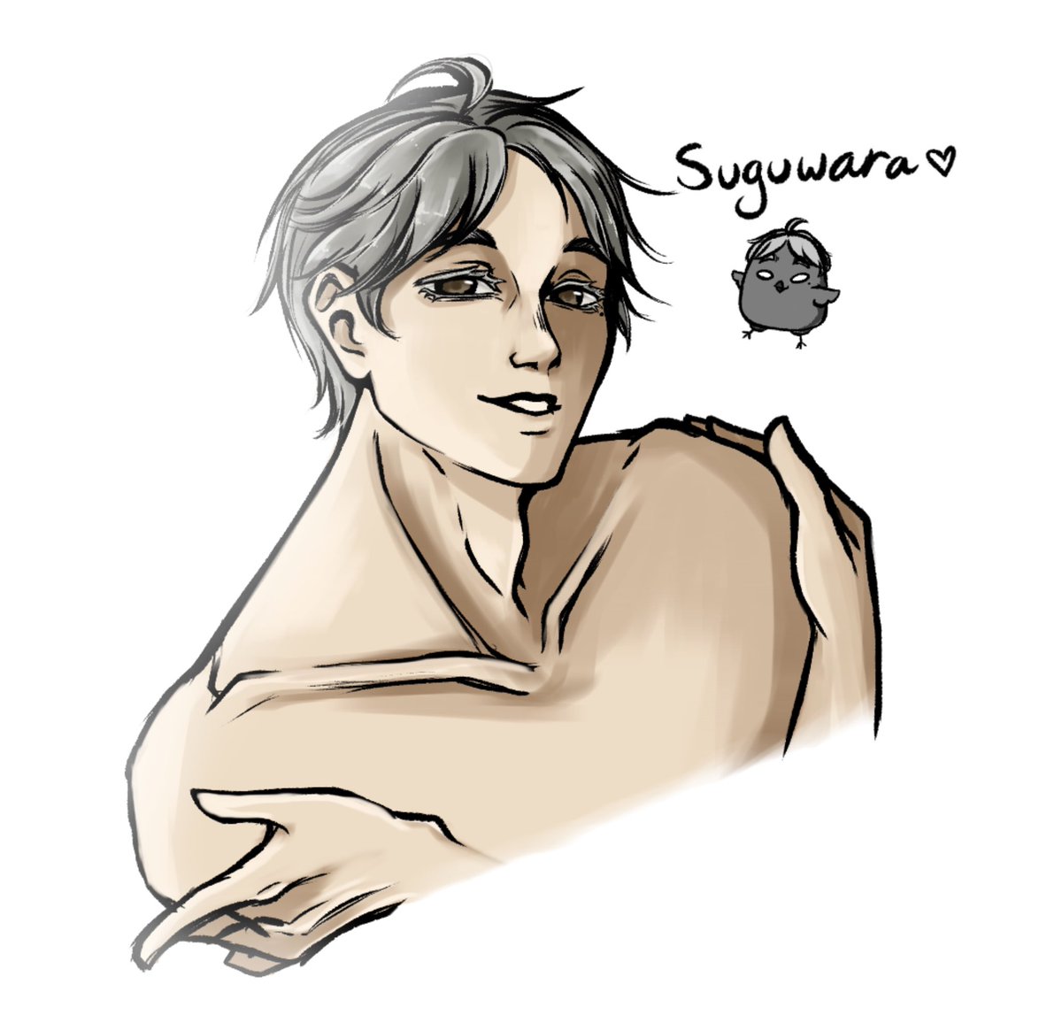 Szleeppy's tweet photo. Perfect timing for my first time drawing Suga 

#sugawara #haikyuu https://t.co/tL1rf0Ecpv