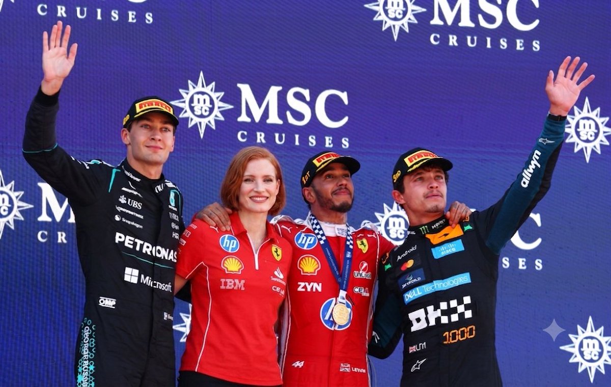 Giocasadel's tweet photo. Existem momentos que palavras não são suficientes para descrever. E esse é  um deles. Eu amo essa equipe desde que me entendendo por gente e hoje entro para sua história. Forza Ferrari, sempre! https://t.co/3Y6rTILBga