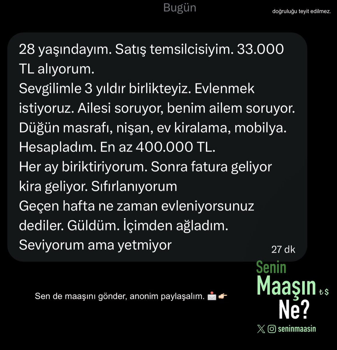 Senin Maaşın Ne? 💸 tweet media