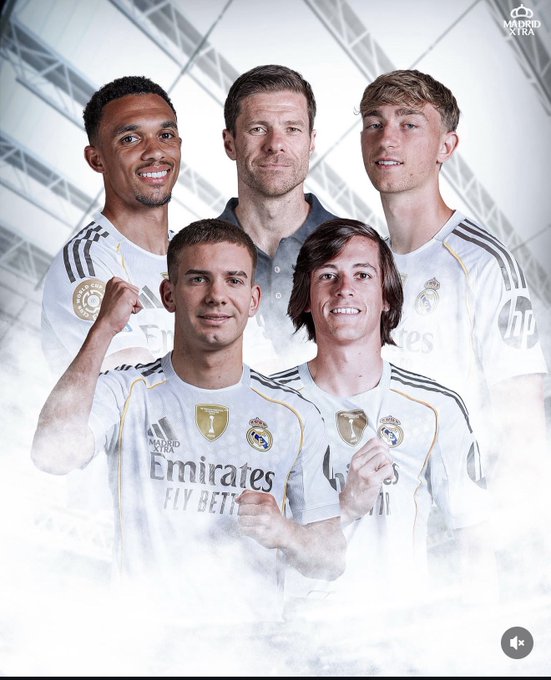 GxlDeManutinho's tweet photo. Xabi Alonso --> Mourinho 
Dean Huijsen --> Konate
Alexander Arnold -->  Dumfries
Mastantuono --> Bernardo Silva
Alvaro Carreras --> Cucurella 

El Real Madrid acaba de remplazar a todo su mercado anterior, lloro https://t.co/QxtYtEJ156