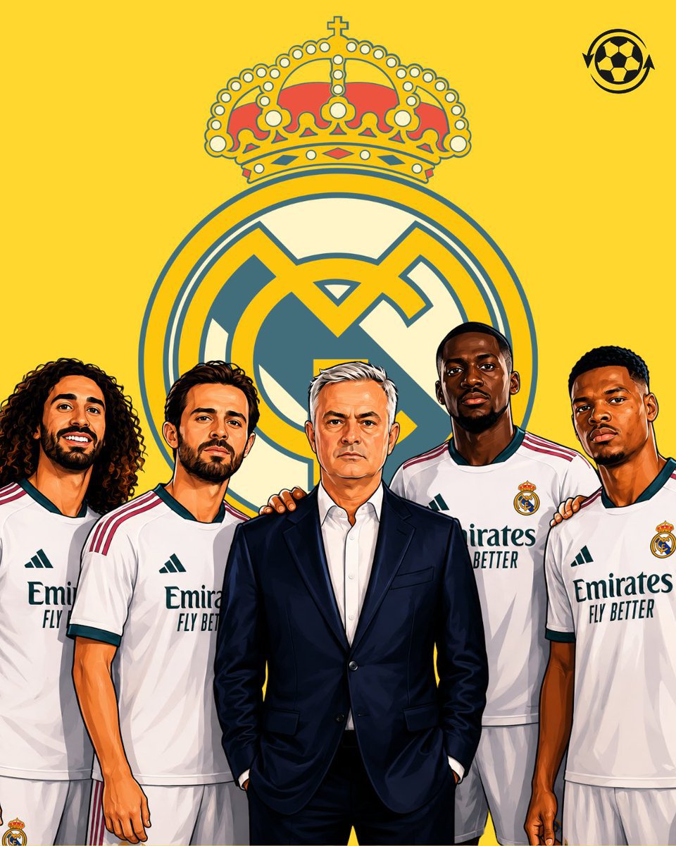 Osazeekelvin10's tweet photo. Real Madrid are rebuilding a super team this summer. 😳

Marc Cucurella will become their fifth signing of the window in a deal worth over €50M. 💰

✅ José Mourinho.
✅ Denzel Dumfries.
✅ Ibrahima Konaté.
✅ Bernardo Silva.
✅ Marc Cucurella. 🆕

Who's next for Los Blancos? 🤔 https://t.co/6XcDQuJMxU