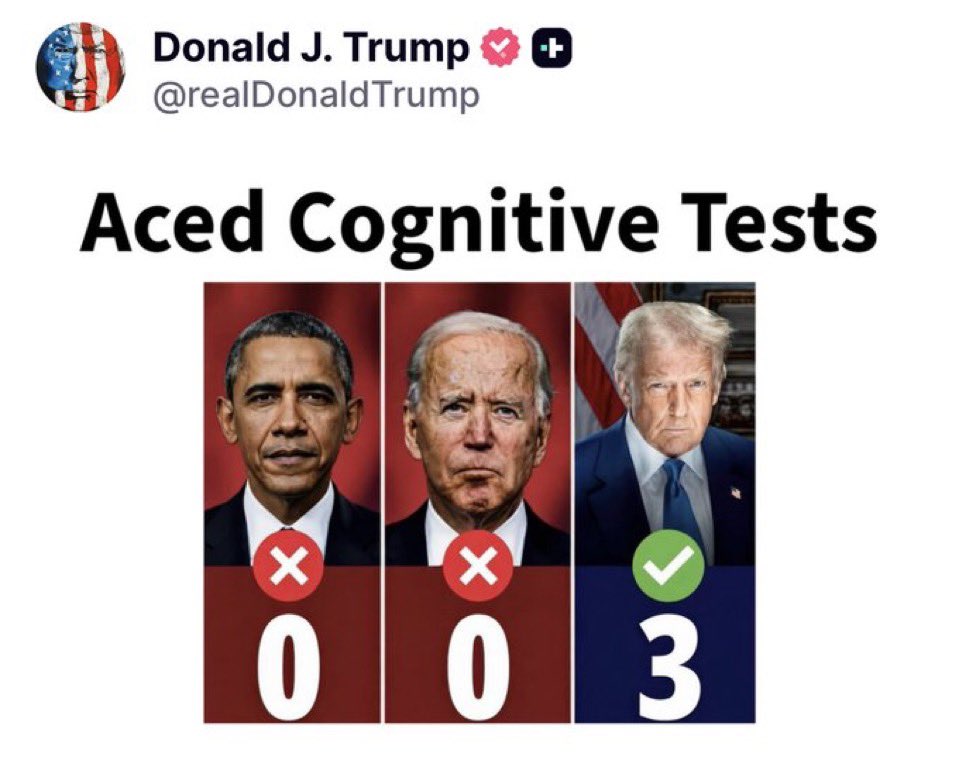 AntiTrumpCanada's tweet photo. Listen up Fuckface: If you think dementia tests are cognitive tests, you didn’t pass anything. You failed the cognitive tests, failed the dementia tests and somehow turned your medical evaluation into a victory lap. That’s not a flex - that’s the diagnosis, you village idiot. https://t.co/sf8NQe5cGa