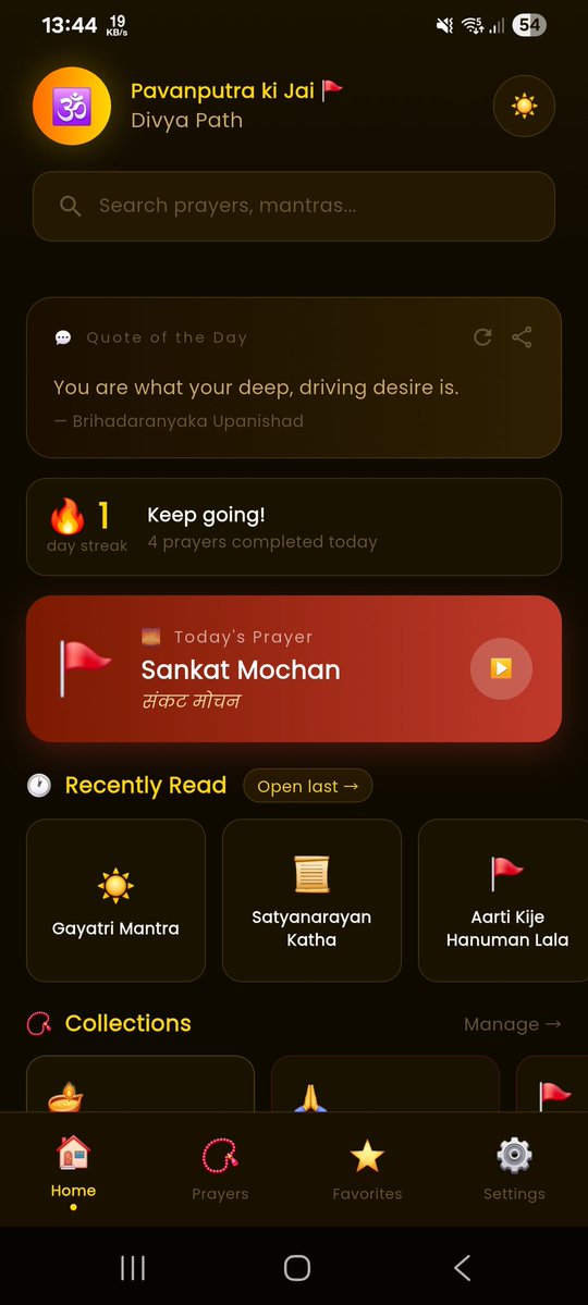 mbot_bot's tweet photo. 🕉️ Divya Path — Daily Hindu Prayers App
Sacred Prayers

A beautiful app for daily Hindu prayers in Hindi &amp; English 🙏

https://t.co/DOxo45ADaS

No Ads , No charge , No permissions
Virus scanned

#hindu #aarti #pooja #mandir #jaishriram #bhakti #shivji #durga https://t.co/v9oWihDsTi