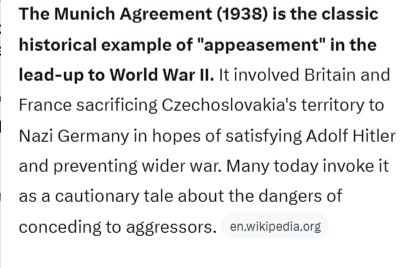 beachgirlCA's tweet photo. @HilzFuld Is Israel the next Czechoslovakia? https://t.co/v1WF3YZC32