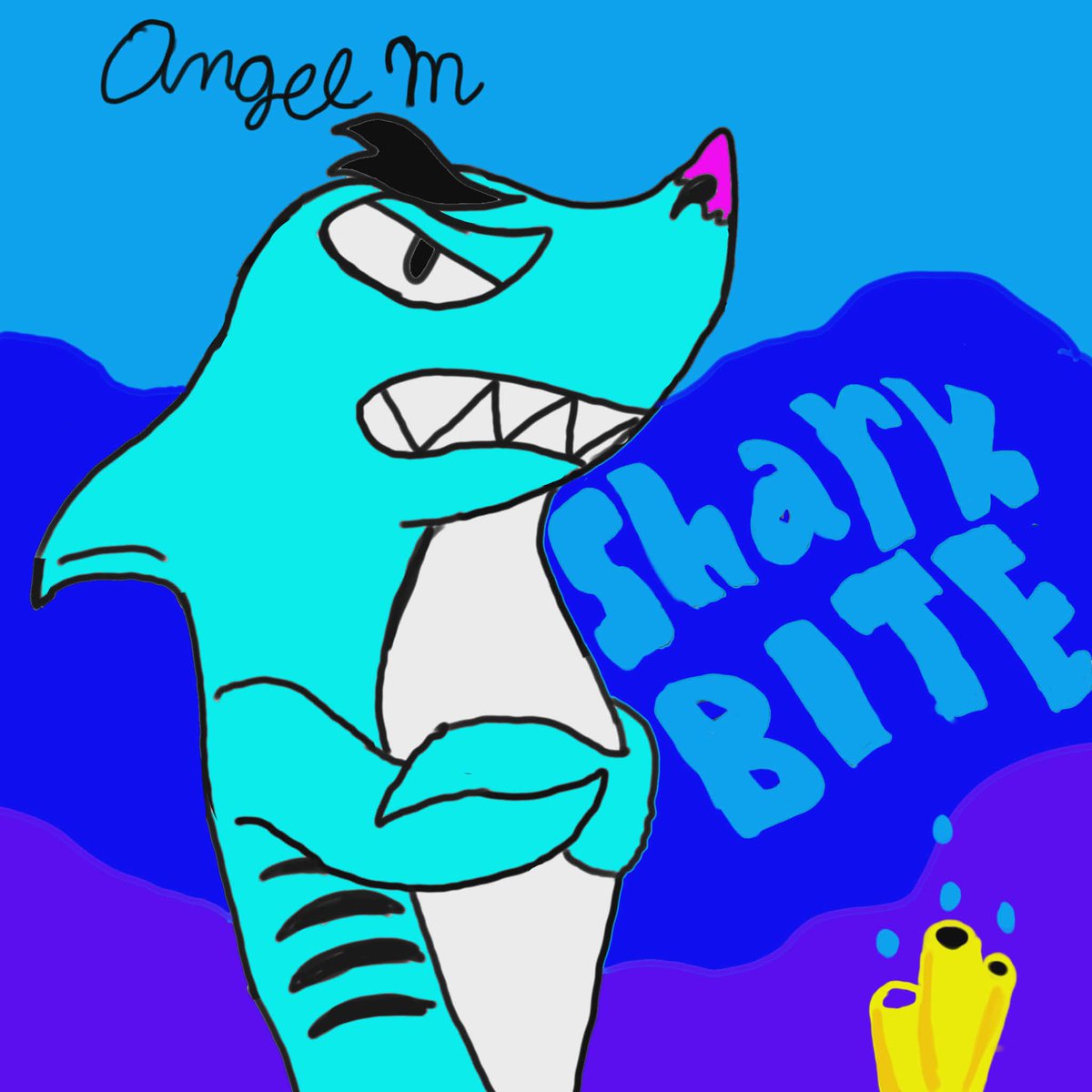 skull_octopus's tweet photo. #fyp #support #art shark bite https://t.co/6hYC3bu8xO