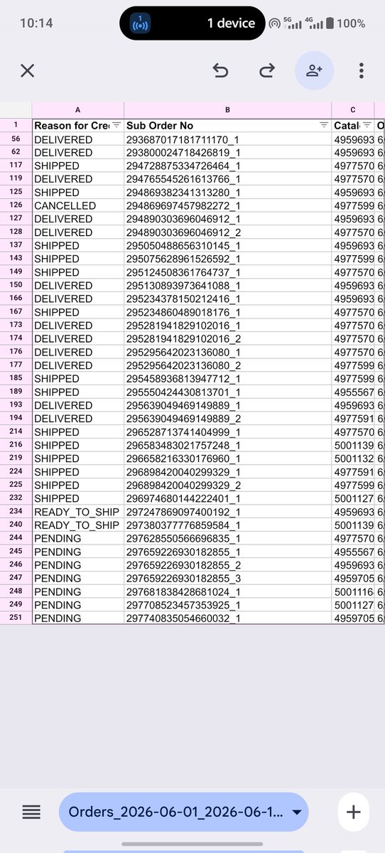 Haresh__mer's tweet photo. @meesho_support Order lists https://t.co/gA6WaPFuLu