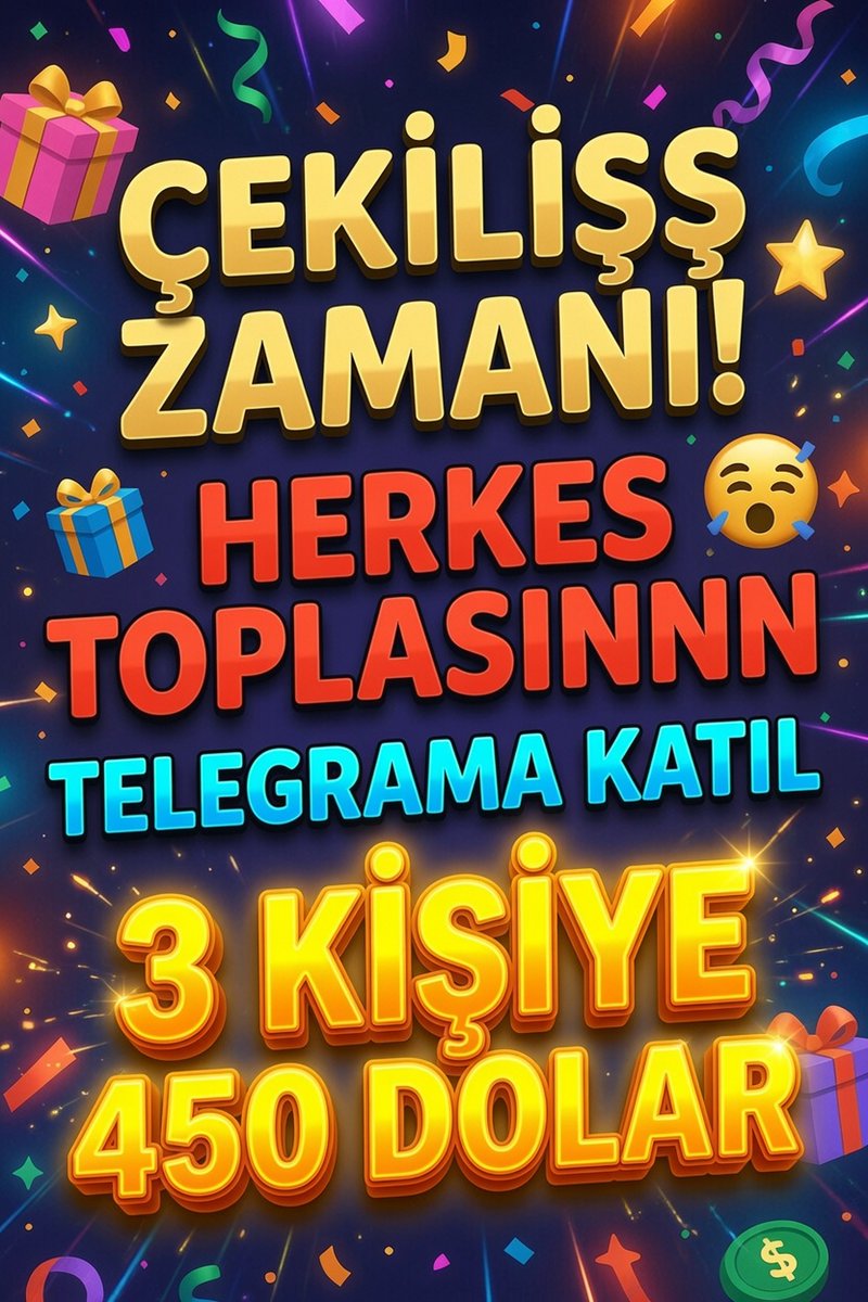 KriptoEfsanesi's tweet photo. 3 KİŞİYE TOPLAMM 450 DOLAR !!!! 
BEĞENİP RT YAP TELEGRAMA KATIL  
HERKESE BOL ŞANSS 
TELEGRAM:
https://t.co/Kk4hL9O4nh https://t.co/PmZn68clwX