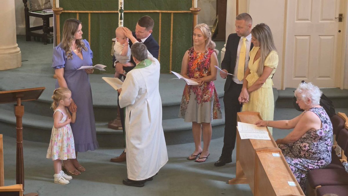 HolyTrinityFrec's tweet photo. An absolute joy to baptise Louis James on his first birthday today, a wonderful double celebration. https://t.co/eSnLdp1AC3