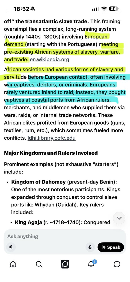 demsumbiggens's tweet photo. @BurreschTony1 @Anthonytud6386 No Jew was capturing them and enslaving them. GTFO of here with that nonsense. 

It was black people who created the demand by enslaving their neighbors. https://t.co/B1teQ5pHYW