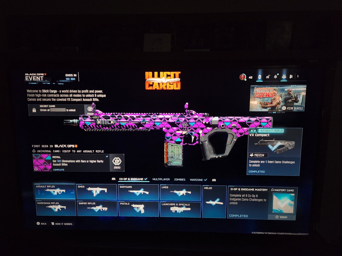 thatsadboy01's tweet photo. I can't believe I will say this, but endgame is really a cool and fun mode to play! I am regretting not giving it a proper chance after I finished the campaign long ago when I got BO7. Big thanks to the random teammates I got that allowed me to get a wonderful exotic loot. https://t.co/vvBO7ff95l