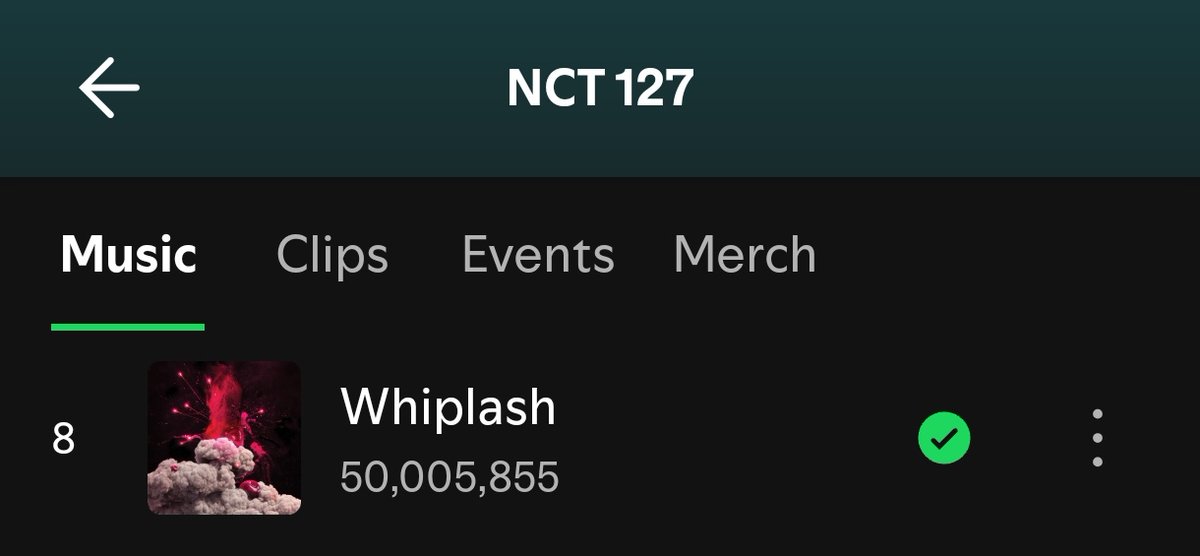 127streams's tweet photo. #NCT127's Whiplash surpassed 50M streams on Spotify!

Non single from 2017 had an increase on streams after being performed at the momentum and didn't left 127's Spotify top 10 since then! https://t.co/f8EsYESOyv