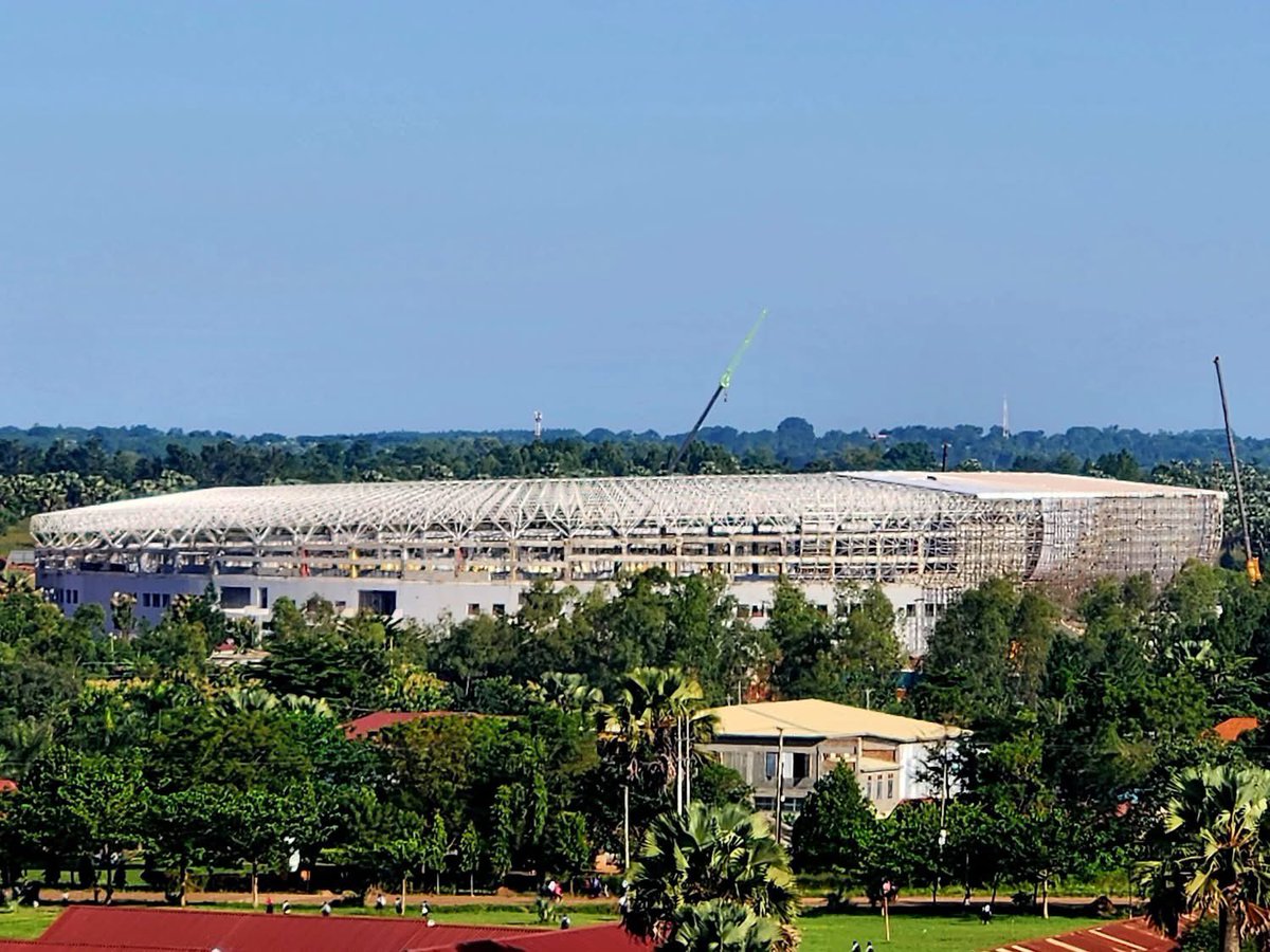 GideonSsekidde's tweet photo. From vision to reality.
Akii Bua Stadium now towers above the Lira skyline conquering the air space, rising above the vegetation.
Uganda’s next sporting landmark is here.
#AkiiBuaStadium #LiraCity #GoldenPosts #SportsUganda
@GovUganda @GCICUganda @UCC_Official @Educ_SportsUg @OfficialFUFA