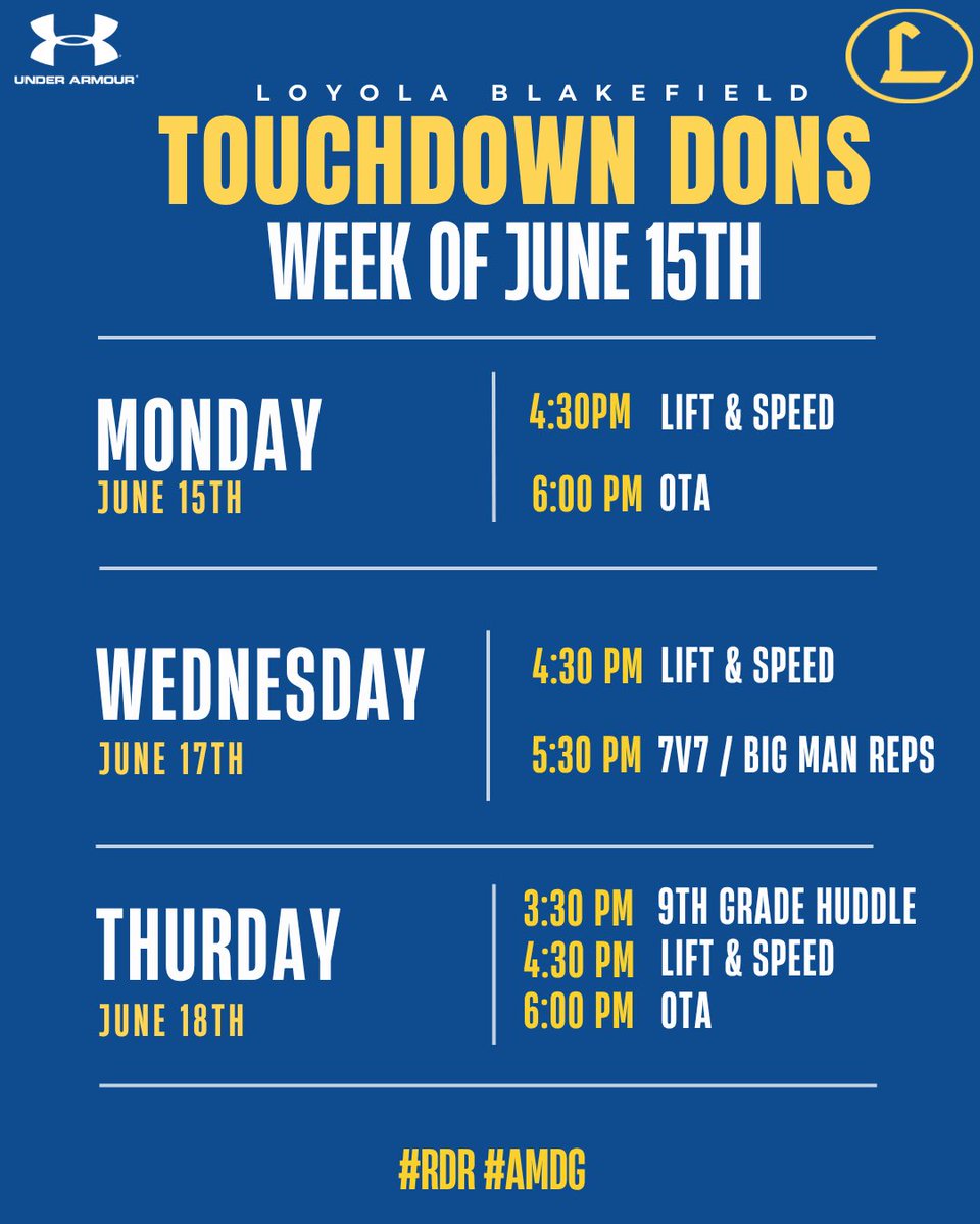 CoachRichHolzer's tweet photo. @TouchdownDons https://t.co/msms8KSEUX