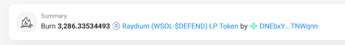 SolDefender1's tweet photo. $DEFEND is a long term project,with long term vision for the community. 
LP burn token signature

bit29kW6t7VruoUASiBiEhiPgFmHVoZF71PXubqvoQ3NSyCs8bQZuCwEjGij5yPtCSTeLyFAEPBH4QEvn9hU5EA https://t.co/8swuIzWGBH