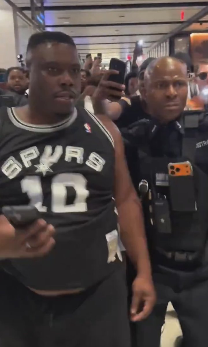 BeholdPaleH0rse's tweet photo. How does @WWE not sign this guy to an immediate contract? You call him “Spurs Final Boss” and roll him out in this outfit. @TripleH you are sleeping. He has the moveset. He is ready https://t.co/ksEwXeeQAF