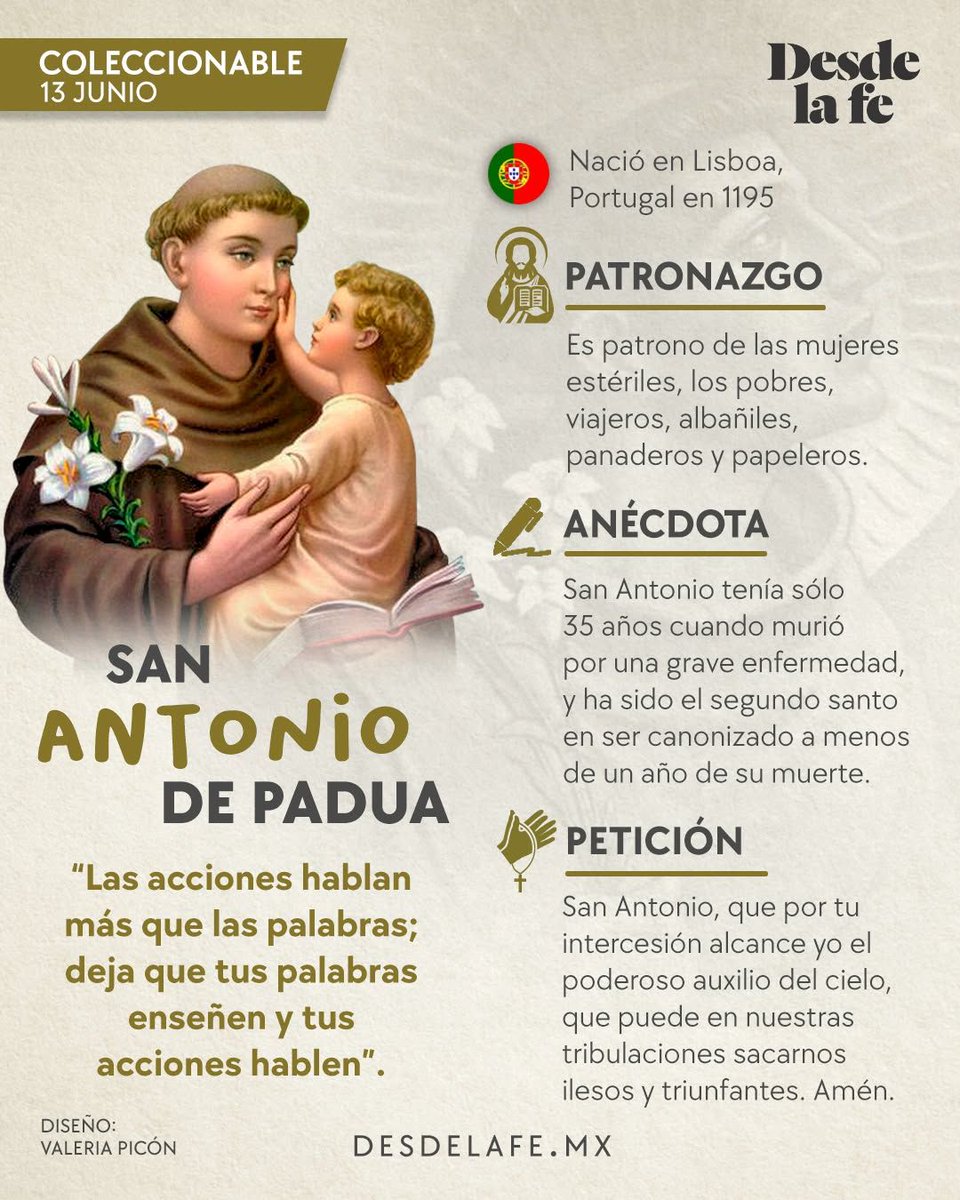 nilovechi's tweet photo. Que San Antonio de Lisboa interceda por nosotros. https://t.co/FrVDNWbG2z