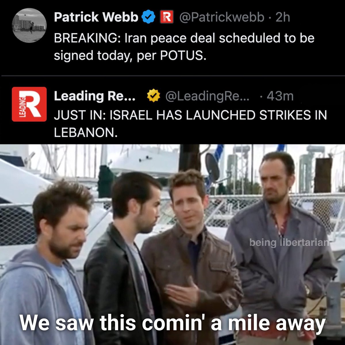 beinlibertarian's tweet photo. Netanyahu is going to ruin Trump’s birthday party. https://t.co/O1AThsWJ4c