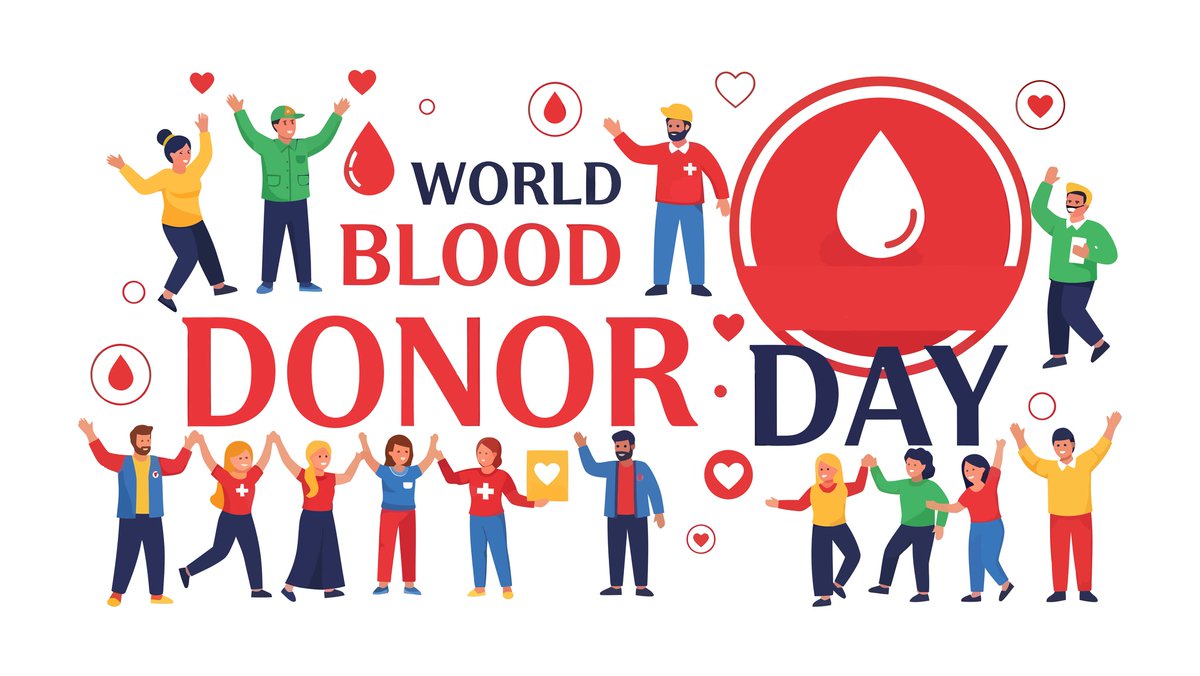 BassettNetwork's tweet photo. Come give blood this Thursday at Little Falls Hospital – perfect timing since today is #WorldBloodDonorDay. Blood donation saves lives – patients suffering from blood loss, hemophilia, sickle cell anemia, and more. 
https://t.co/8d2Nw1FVtZ https://t.co/VAj8q1aumu