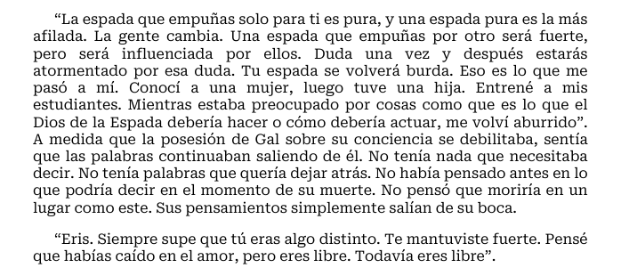 DessReviews's tweet photo. A mí es que me encanta Gal, y su conclusión me enamora, y estoy un poco lobotomizado, pero no entiendo cómo esto no te puede gustar. 

Que Jino le arrebate el título a Gal lo es todo. 

"La espada que empuñas solo para ti es pura, y una espada pura es la más afilada". https://t.co/4eQgUjrWgu