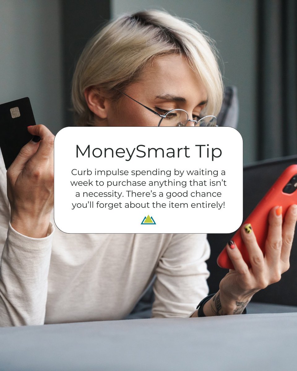 elevatecu's tweet photo. Waiting a week can help you refine what you really want, and what's an impulse buy. 💸 https://t.co/1Xjgq9aHSR