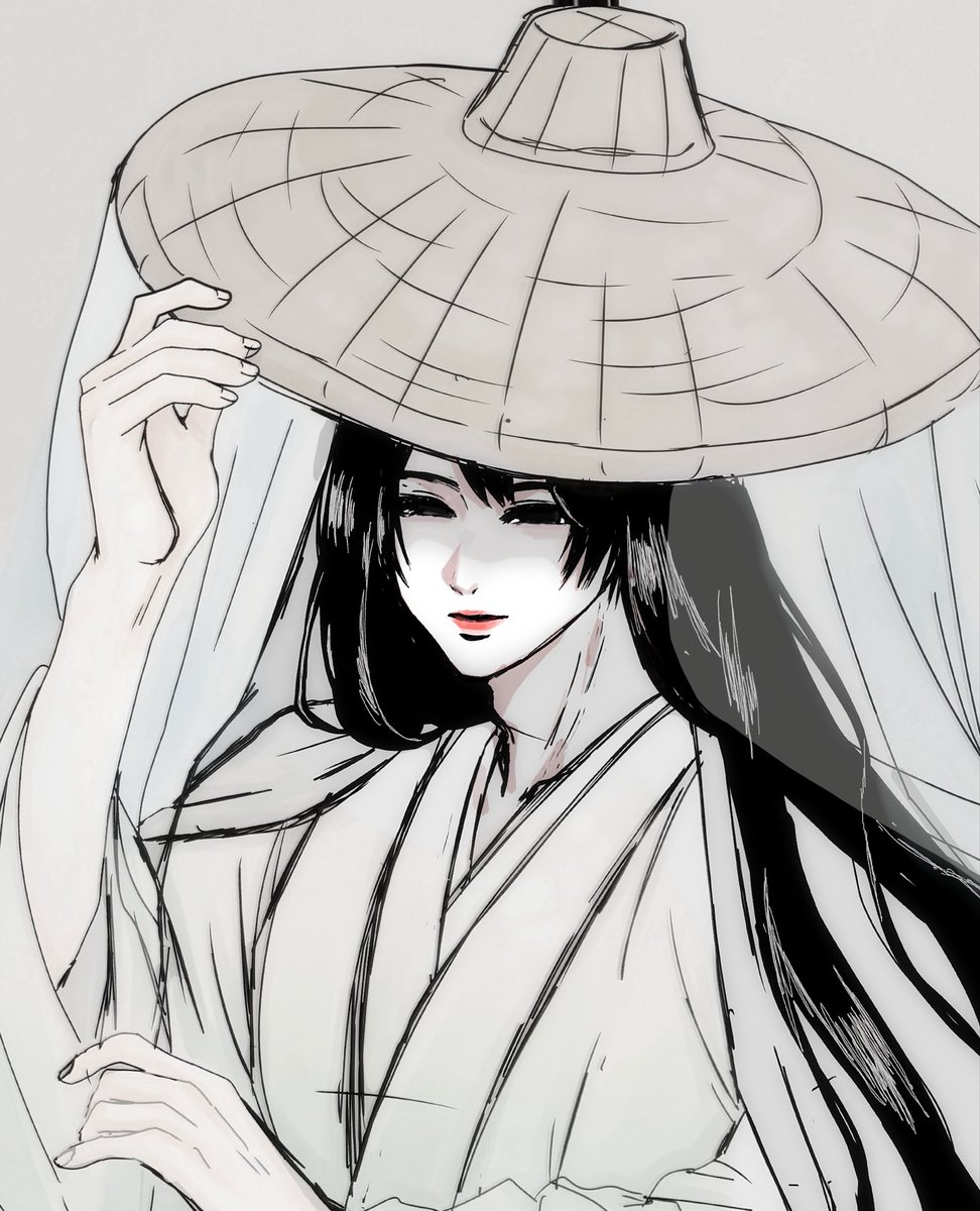moi__km's tweet photo. 市女笠と菊 
 ※微女装 https://t.co/9n3BZEEufx